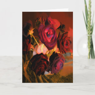 Cartão "Rosas" Diminuição digital da vida útil das flores