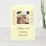 Cartão Rosas do aniversário da avó pastel<br><div class="desc">Foto de rosas bonitos em cores pastel: "Avó do feliz aniversario!" "Desejando lhe um dia bonito!" Fotografia por Maria Santos (Lusinhas faz Sul)</div>