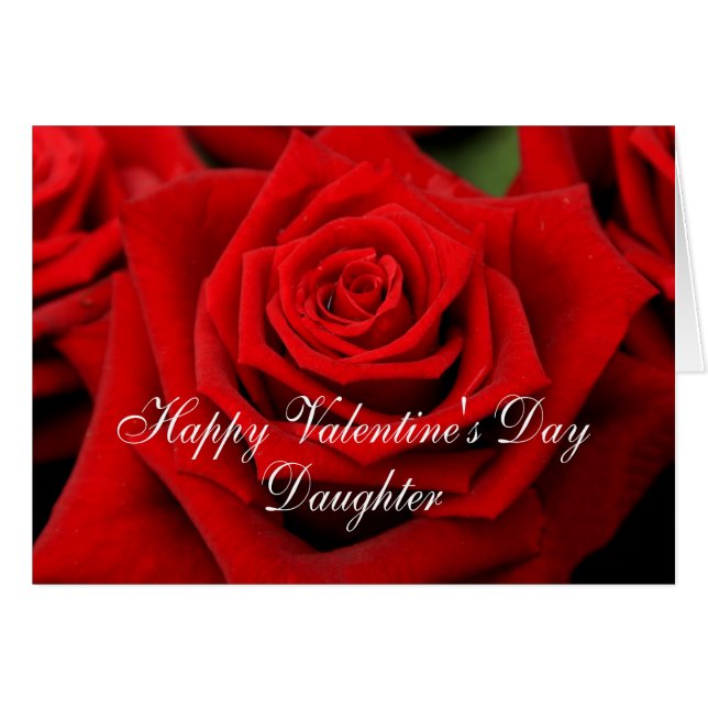 Cartão Rosas do Feliz dia de os namorados auxiliar (Frente Horizontal)