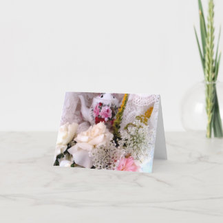 Cartão Rosas e bule