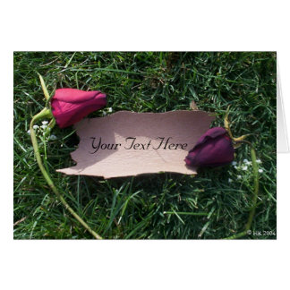 Cartão Rosas e latidos (personalizáveis)