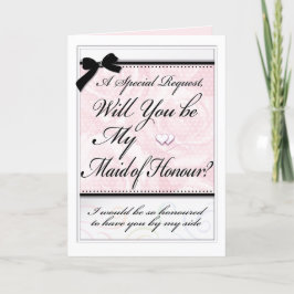 Cartão Rosas Elegantes madrinhas de casamento Belos Arcos