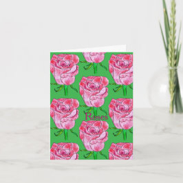 Cartão Rosas em Branco