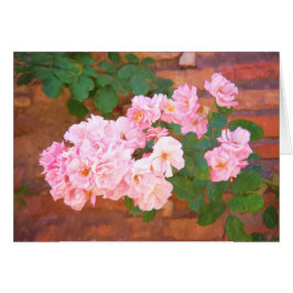 Cartão Rosas Em Sangue Em Roma, Itália Vazio