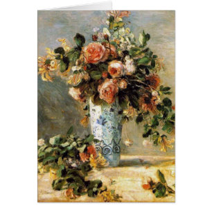 Cartão Rosas em uma Vase Circa 1881