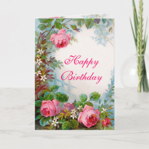 Cartão ROSAS & JASMINS, Feliz Aniversário