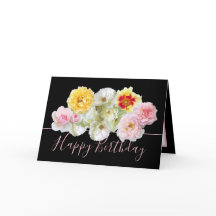 Rosas multicromáticos Floral Buquê Belo Aniversári