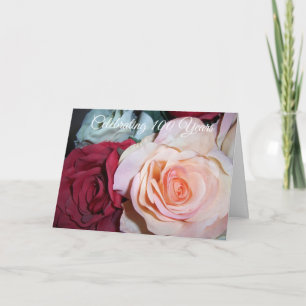 Cartão Rosas Personalizados 100º Aniversário