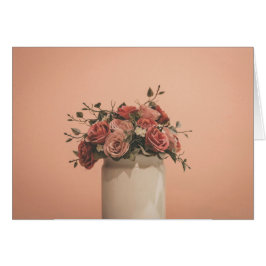 Cartão Rosas românticos