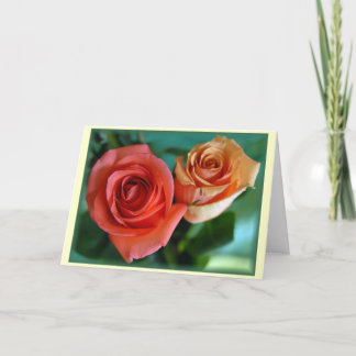 Cartão "Rosas Rosadas "