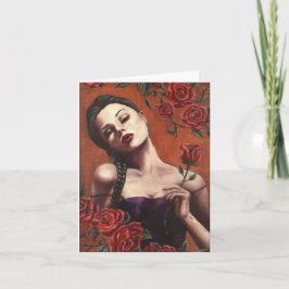Cartão Rosas sanguíneos - Notecard