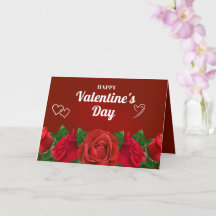 Rosas Vermelhas Românticas Corações Lindos Dia dos