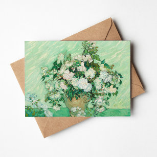 Cartão Rosas   Vincent Van Gogh