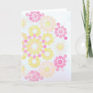 Cartão 'Rose' Islamic geometry greeting card