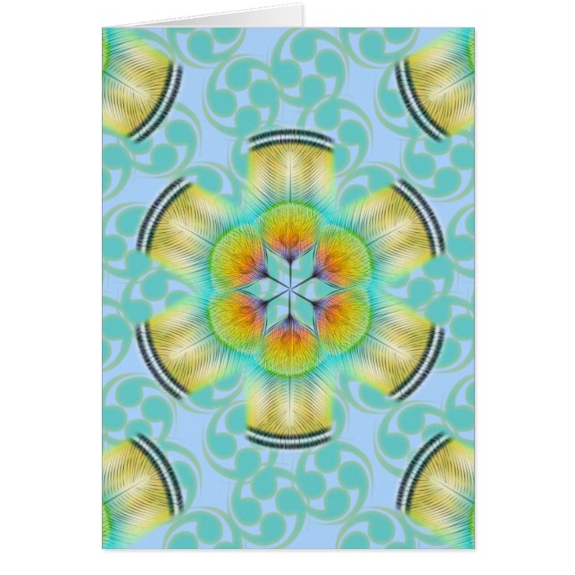 Cartão Rosette da pena (Frente)