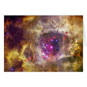 Cartão Rosette Nebula Caldwell 49 O Coração de um Rosa