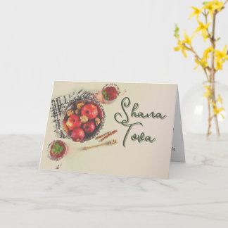 Cartão Rosh Hashanah Honey Apple Belo Blurd