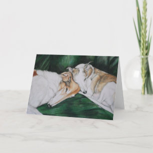 Cartão "Rosie & Bailey" Dog Art Greeting Card