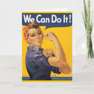 Cartão Rosie the Riveter "Nós podemos fazer isso"