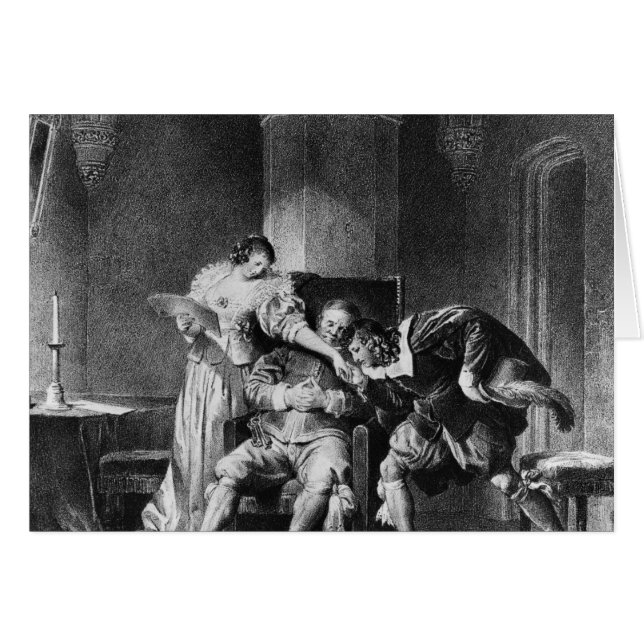 Cartão Rosine, Bartholo, Conde Almaviva (Frente Horizontal)