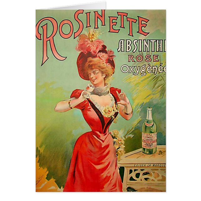 Cartão Rosinette Absinthe 1823 (Frente)