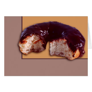 Cartão Rosquinha coberta de chocolate