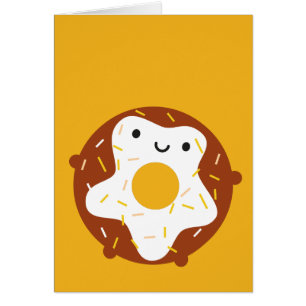 Cartão Rosquinha de Kawaii