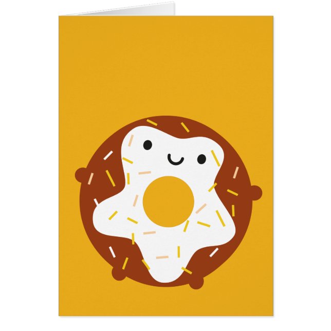 Cartão Rosquinha de Kawaii (Frente)