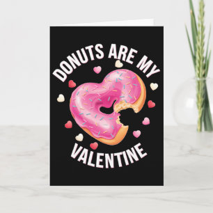Cartão Rosquinha Em Forma de Coração com Frosting Rosa Di
