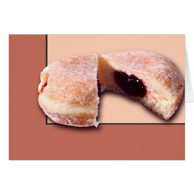 Cartão Rosquinha fatiada (Frente Horizontal)