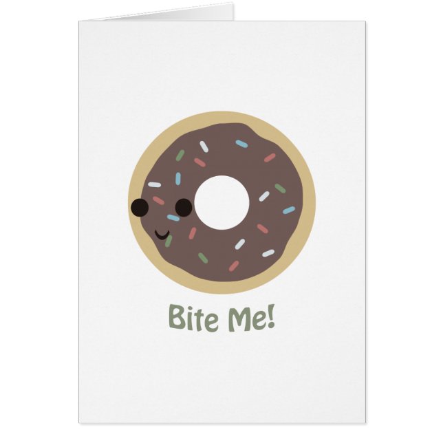 Cartão Rosquinha Me Morde! (Frente)