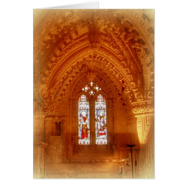 Cartão Rosslyn Chapel Interior (Frente)