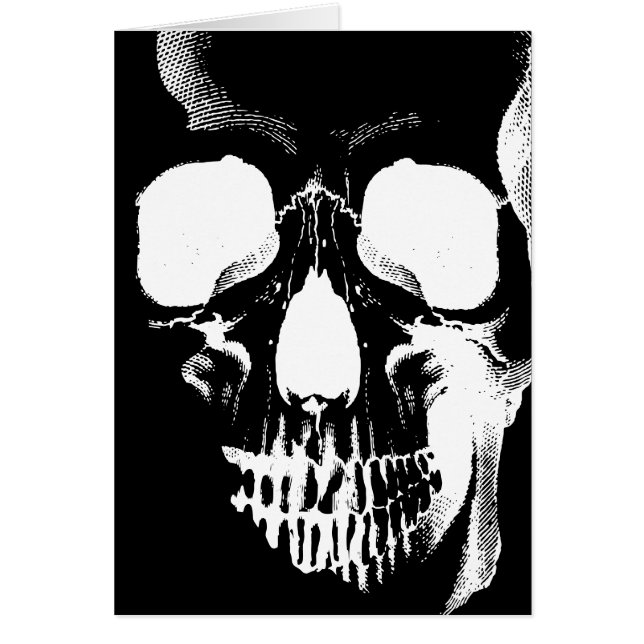 Cartão Rosto do crânio (Frente)