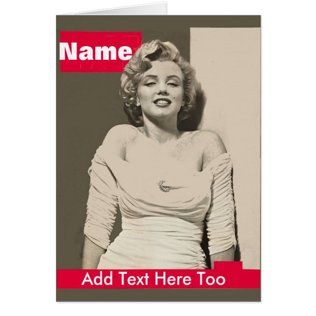 Cartão Rosto do Movie Star (Frente)