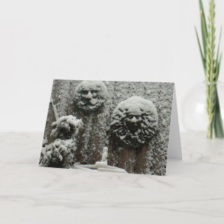 Cartão Rostos de Neve