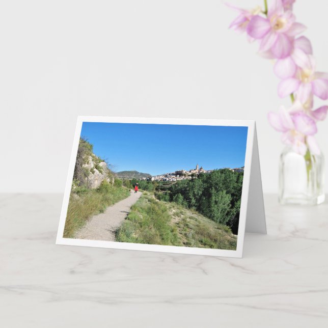 Cartão Rota da Água, Chelva, Valenciano, Espanhol (Orquídea)