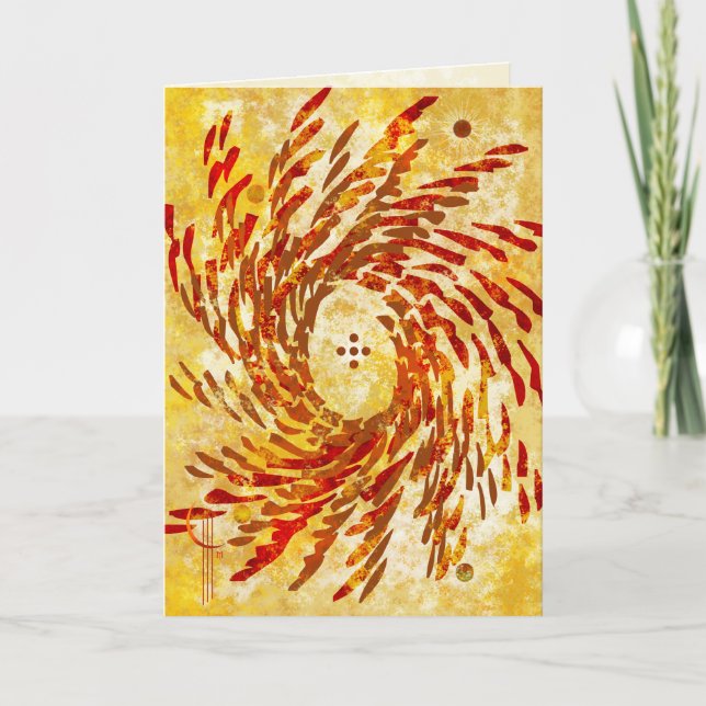 Cartão Rotação solar (Frente)