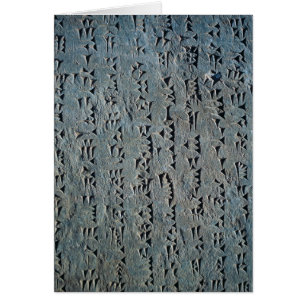 Cartão Roteiro Cuneiform