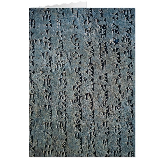 Cartão Roteiro Cuneiform (Frente)