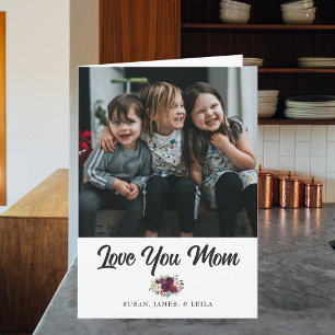 Cartão Roteiro de Amor Você Mãe com Foto