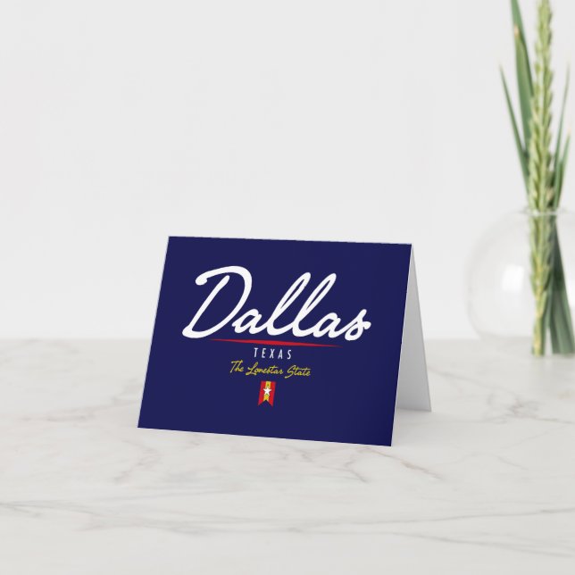 Cartão Roteiro de Dallas (Frente)