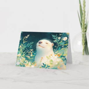 Cartão Roteiro Exterior Através da Cobra Flor