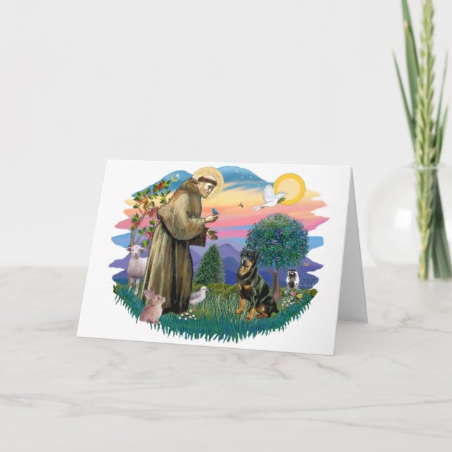 Cartão Rottweiler (Frente)