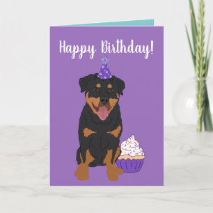 Cartão Rottweiler Birthday