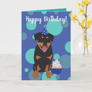 Cartão Rottweiler Birthday
