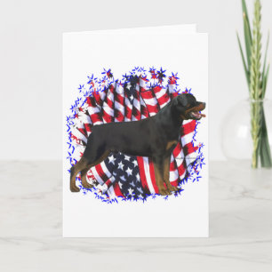 Cartão Rottweiler Patriot