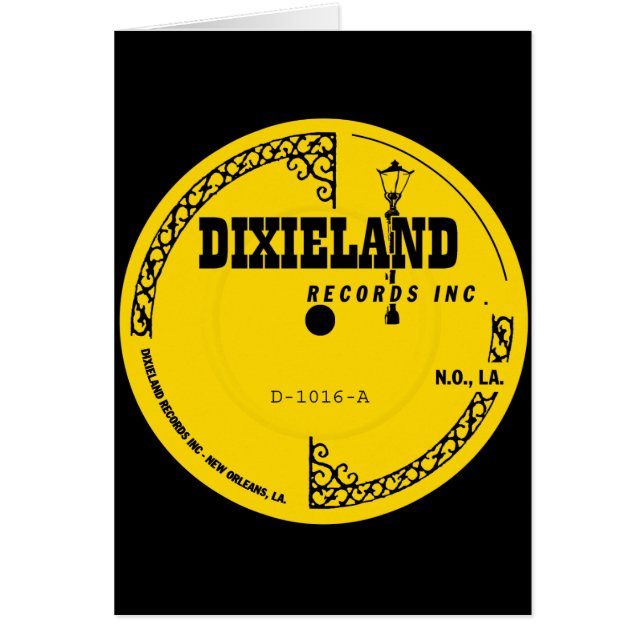 Cartão Rótulo Dixieland Records (Frente)
