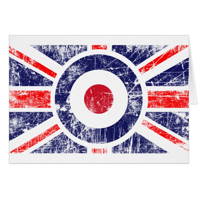 Cartão Roundel Target Mods UK Target Union Jack (Frente Horizontal)