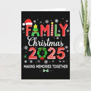 Cartão Roupa Combinante de Natal da Família 2025 Esquadrã
