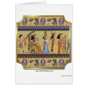 Cartão Roupa de Hieroglifos Egípcios, Coleções de present